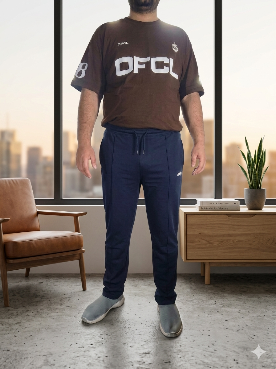Premium Men's Baggy Fit Cotton Trouser - Comfort Wear Joggers
