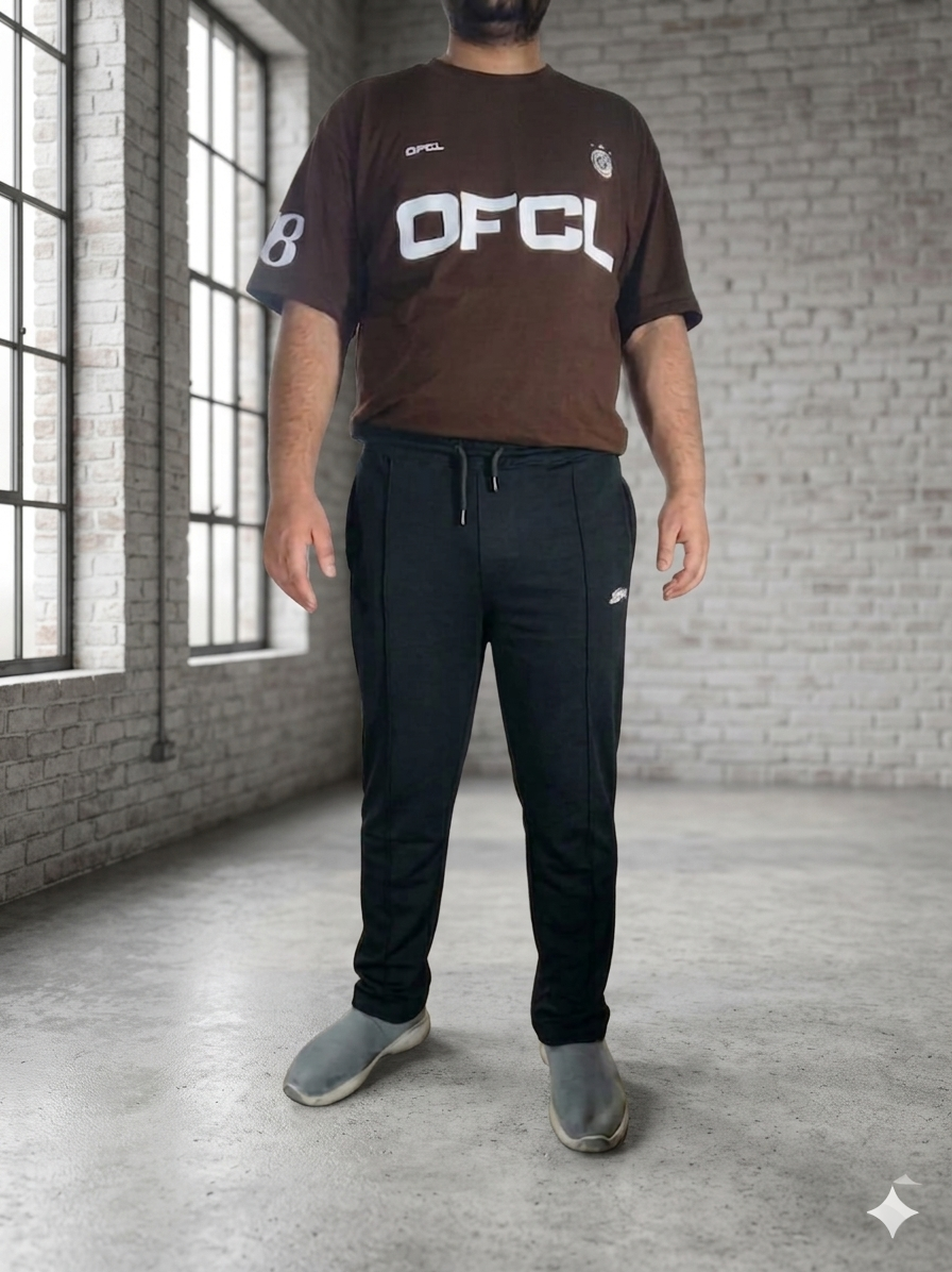 Premium Men's Baggy Fit Cotton Trouser - Comfort Wear Joggers