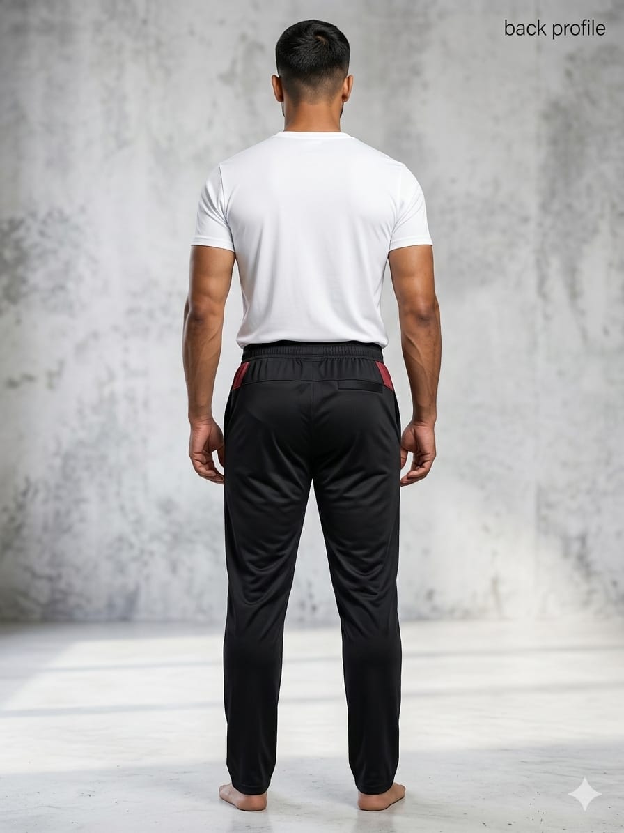 Men’s Black Slim Fit Jogger Trouser – Stretchable Casual Track Pants for Men | Wearex