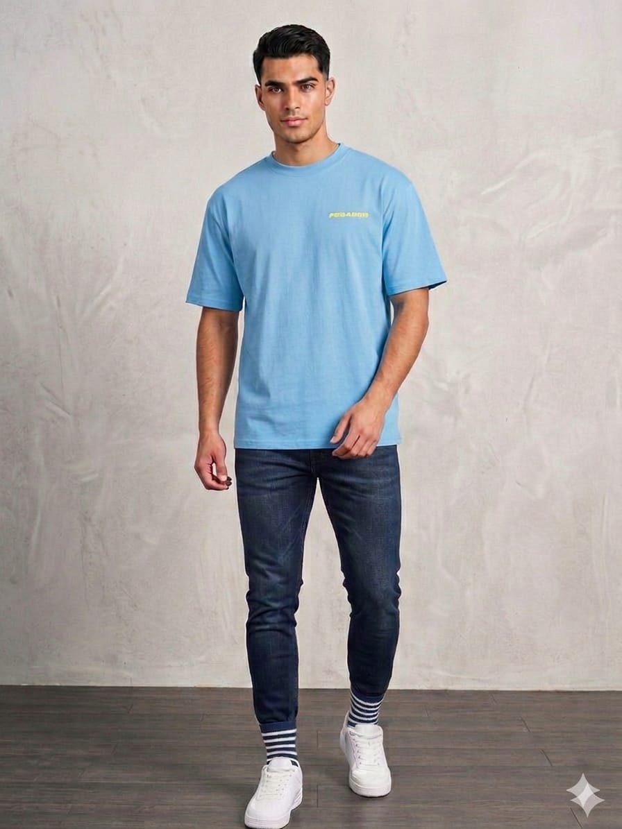 Men’s Premium Cotton T-Shirt – Minimal Logo Casual Round Neck Tee for Men | Wearex