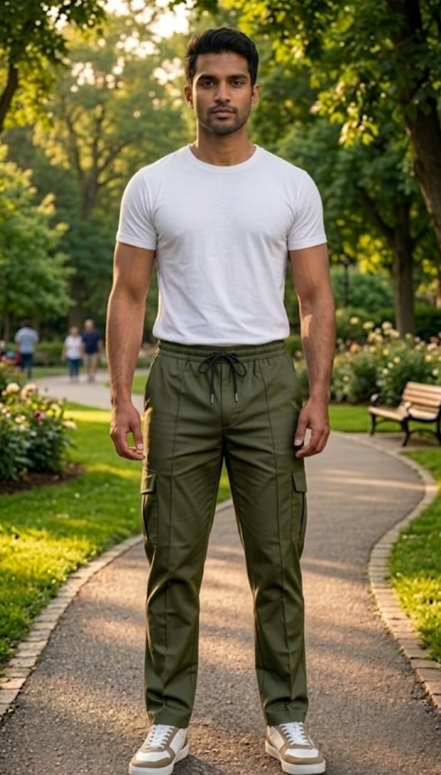 Men’s Premium Black Cargo Trouser – Baggi Casual Pants for Men | Wearex