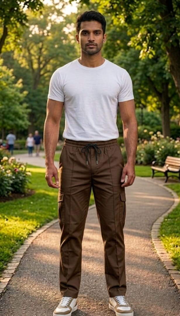 Men’s Premium Black Cargo Trouser – Baggi Casual Pants for Men | Wearex